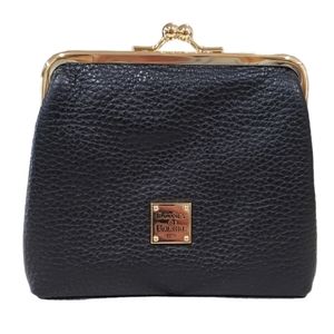 Dooney & Bourke Pebble Leather Kiss Lock Coin Purse